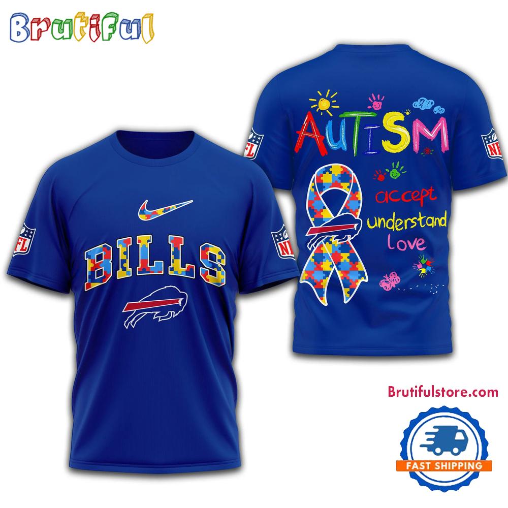 NFL Buffalo Bills 2025 Autism Awareness 3D Shirt