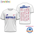NFL Buffalo Bills 2025 SCHEDULE All Over Print Shirt, 2025 Football Schedule Shirts