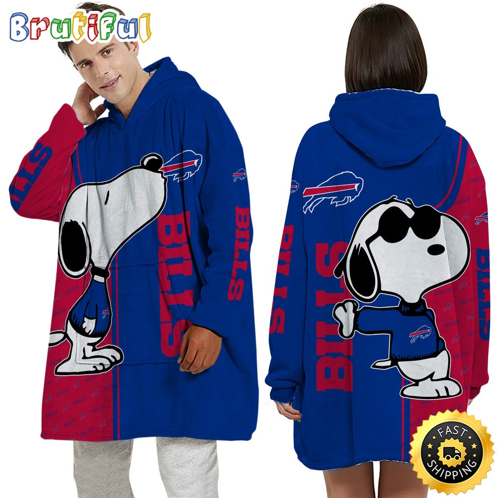 NFL Buffalo Bills Blanket Hoodie For Fans Unisex Hoodie