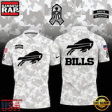 NFL Buffalo Bills Camo 2025 Salute to Service Polo Shirt
