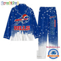 NFL Buffalo Bills Christmas For Winter Season Satin Pajamas Set