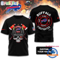 NFL Buffalo Bills Football Team Fire Fighter Unisex 3D Shirt