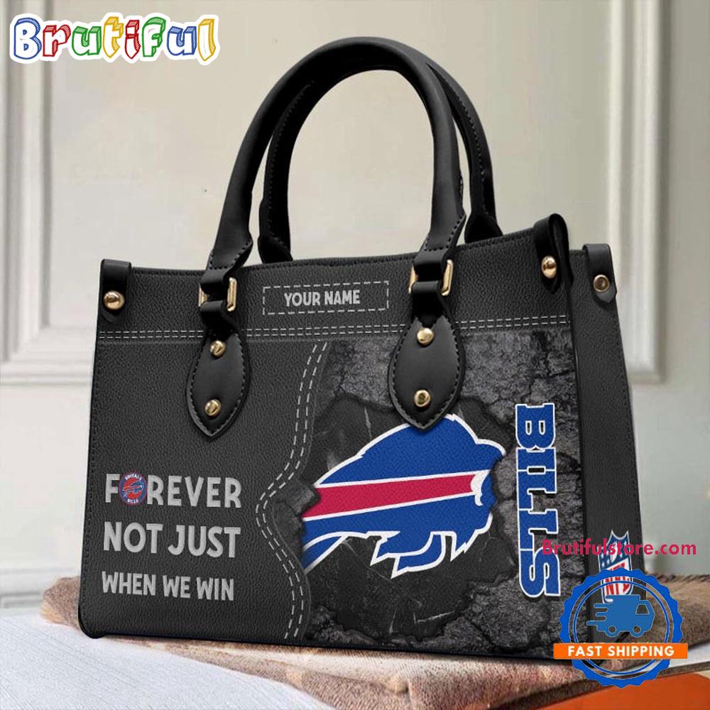 NFL Buffalo Bills Forever Not Just When We Win Women’s Leather Hand Bag
