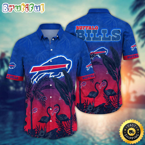 NFL Buffalo Bills Hawaii Shirt Flamingo And Flower Funny Aloha Shirt
