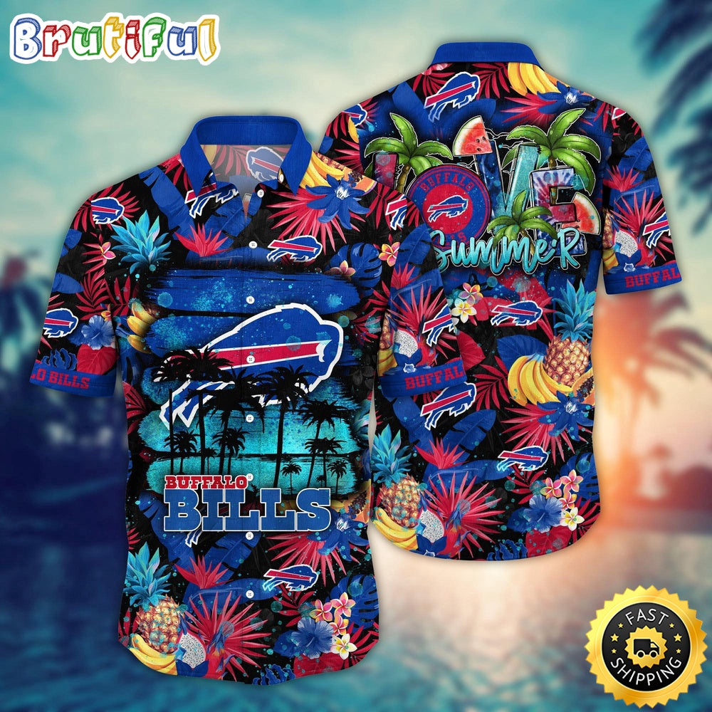 NFL Buffalo Bills Hawaii Shirt Flower Relaxed Island Wear