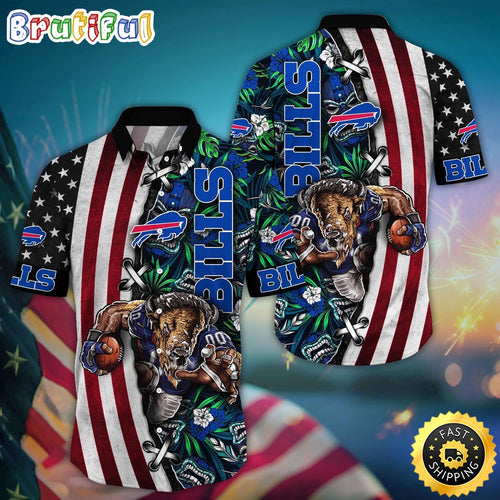 NFL Buffalo Bills Hawaii Shirt Mascot Aloha Summer Shirt