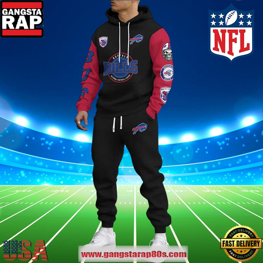 NFL Buffalo Bills Holiday Christmas New Design Hoodie Joggers Set