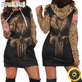 NFL Buffalo Bills Hoodie Dress American Flag Camouflage Skull