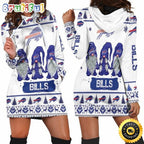NFL Buffalo Bills Hoodie Dress Gnomes All Over Print Hoodie Women