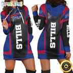NFL Buffalo Bills Hoodie Dress Print 3D Hoodie Women For Fans