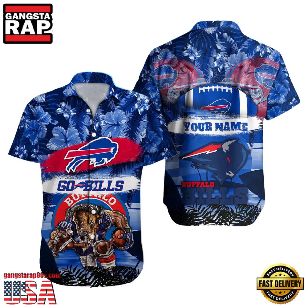 NFL Buffalo Bills Mascot Football Aloha Hawaiian Shirt