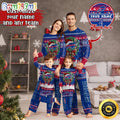 NFL Buffalo Bills Pajamas Christmas For Family Custom Name Pajamas