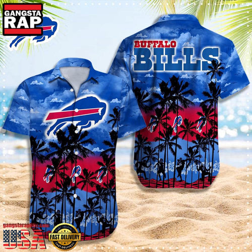 NFL Buffalo Bills Retro Aloha Shirts For Men Women