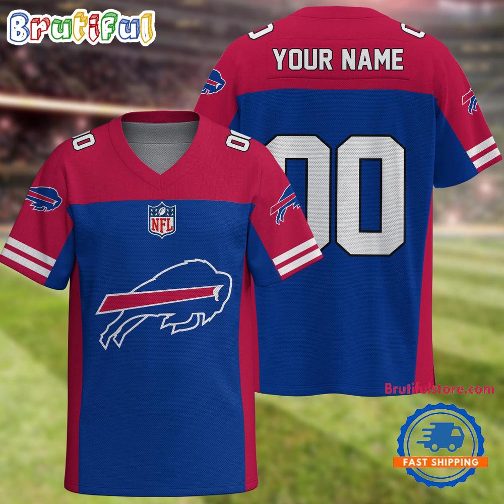 NFL Buffalo Bills Team New Season Personalized Football Jersey