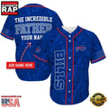 NFL Custom Name Buffalo Bills The Increadible Father New Design Baseball Jersey Shirt
