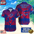 NFL Buffalo Bills Vintage Style Custom Name Aloha Hawaiian Shirt