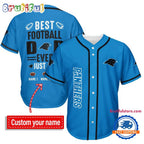 NFL Carolina Panthers Best Dad Ever Baseball Jersey