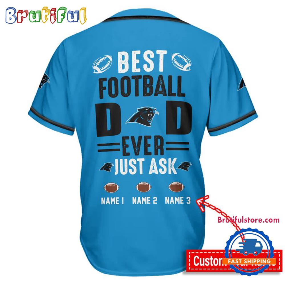 NFL Carolina Panthers Best Dad Ever Baseball Jersey