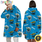 NFL Carolina Panthers Blanket Hoodie Baby Yoda Unisex Hoodie