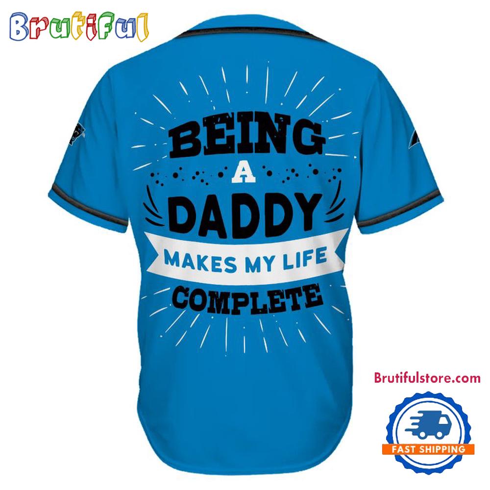 NFL Carolina Panthers Football Being A Daddy Father’s Day Baseball Jersey