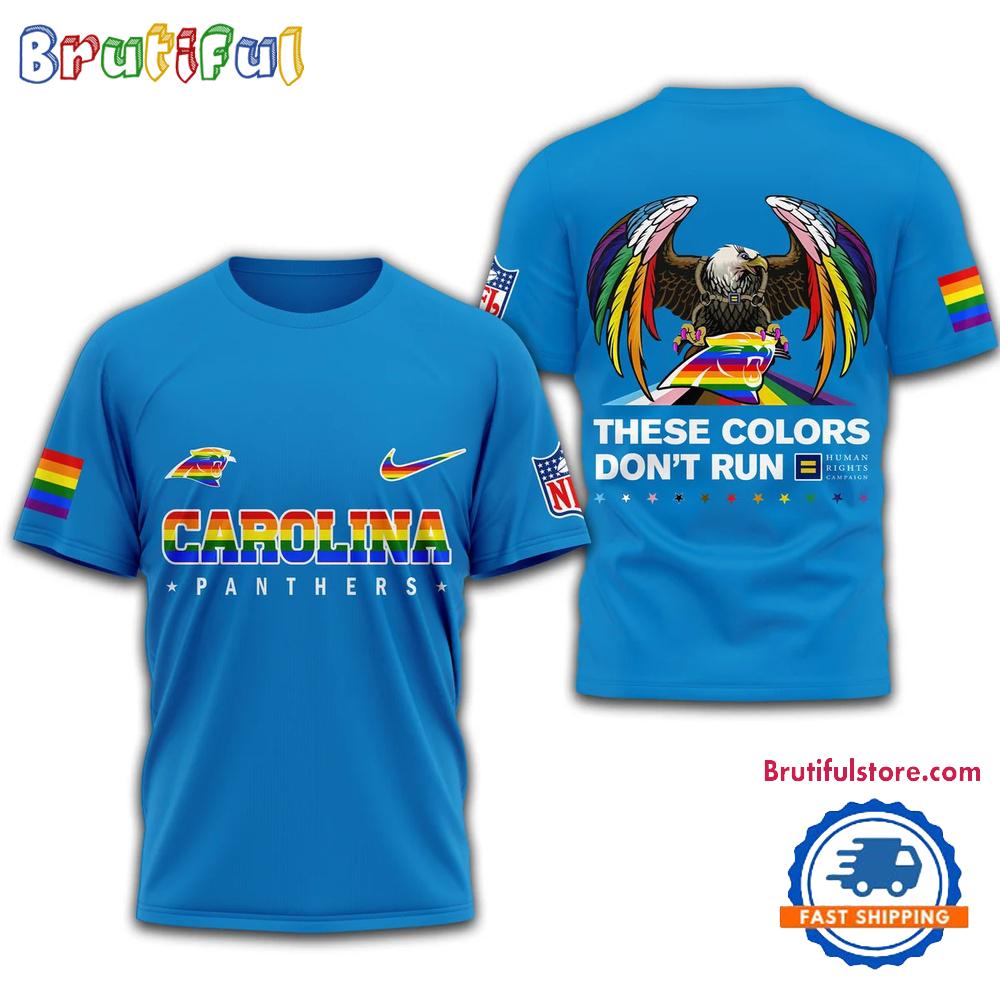 NFL Carolina Panthers Football Human Rights Campaign LGBT 2025 3D Shirt