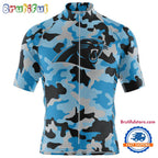 NFL Carolina Panthers Football Team Colorful Camo Cycling Jersey