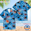 NFL Carolina Panthers Football Team Flower Summer Design Hawaiian Button Shirt
