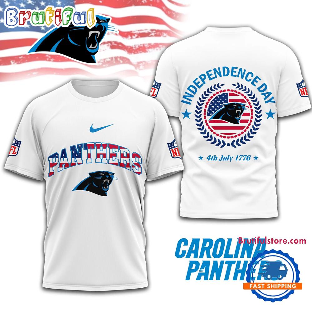 NFL Carolina Panthers Football Team Independence Day New Design 3D Shirt