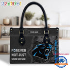 NFL Carolina Panthers Forever Not Just When We Win Women’s Leather Hand Bag