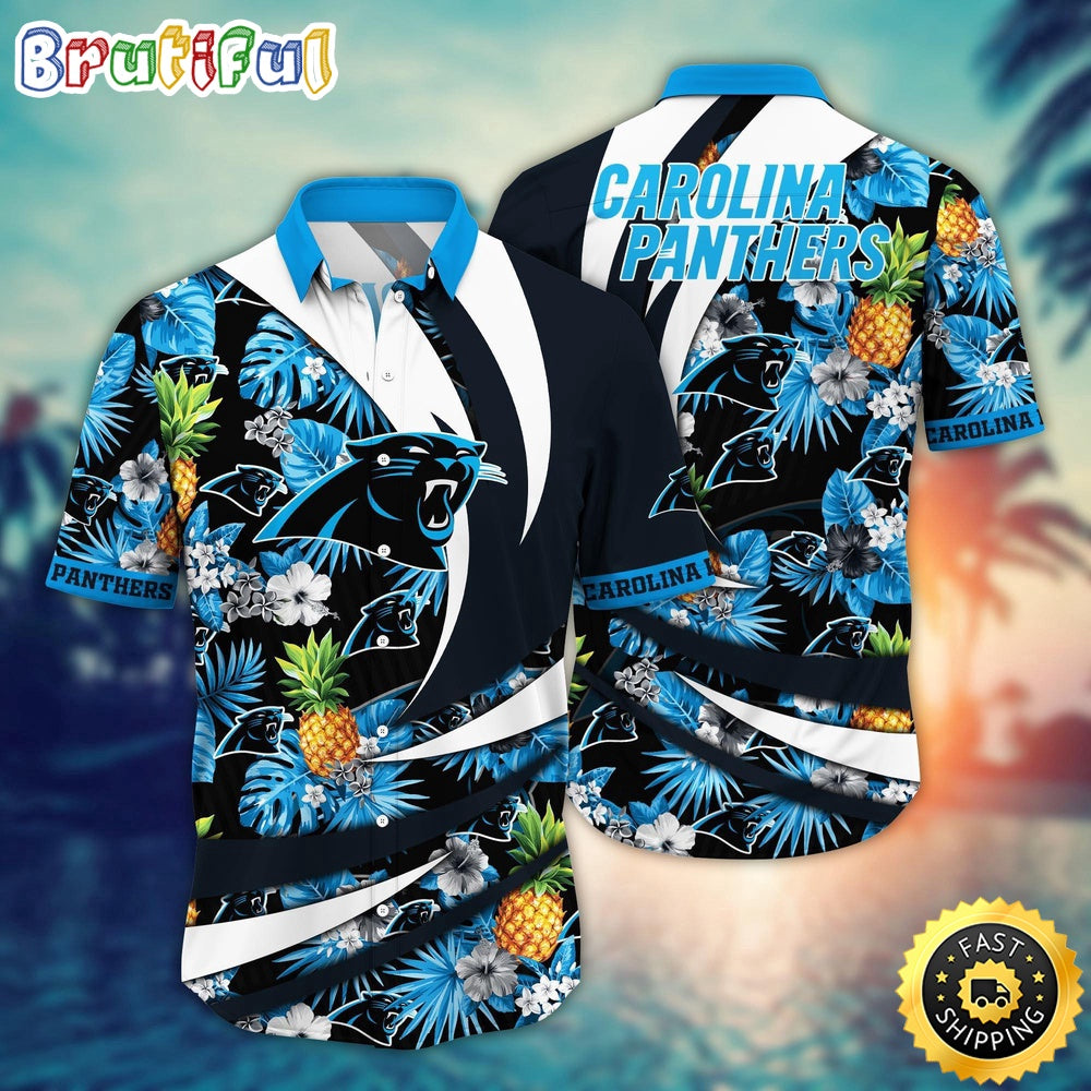 NFL Carolina Panthers Hawaii Shirt Flower Classic Hawaiian Prints