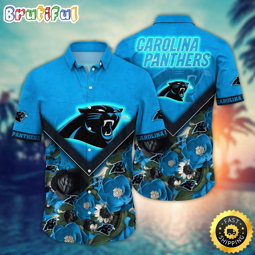 NFL Carolina Panthers Hawaii Shirt Flower Summer Ready Shirts