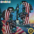 NFL Carolina Panthers Hawaii Shirt Mascot Aloha Summer Shirt