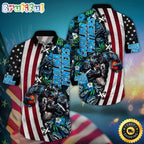 NFL Carolina Panthers Hawaii Shirt Mascot Aloha Summer Shirt