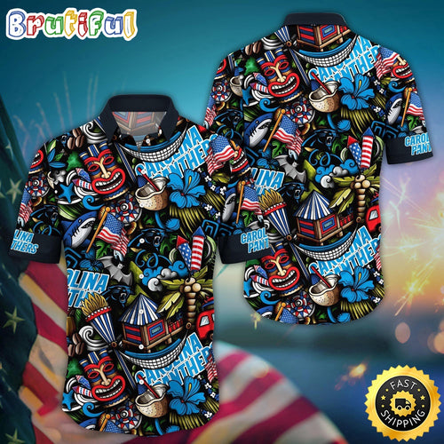 NFL Carolina Panthers Hawaii Shirt Tiki Me Off Aloha Shirt