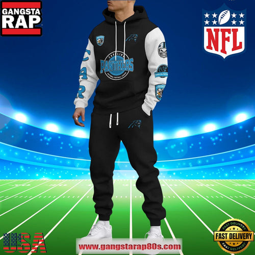 NFL Carolina Panthers Holiday Christmas New Design Hoodie Joggers Set