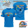 NFL Carolina Panthers LGBT Happy Pride Month 2025 3D T Shirt