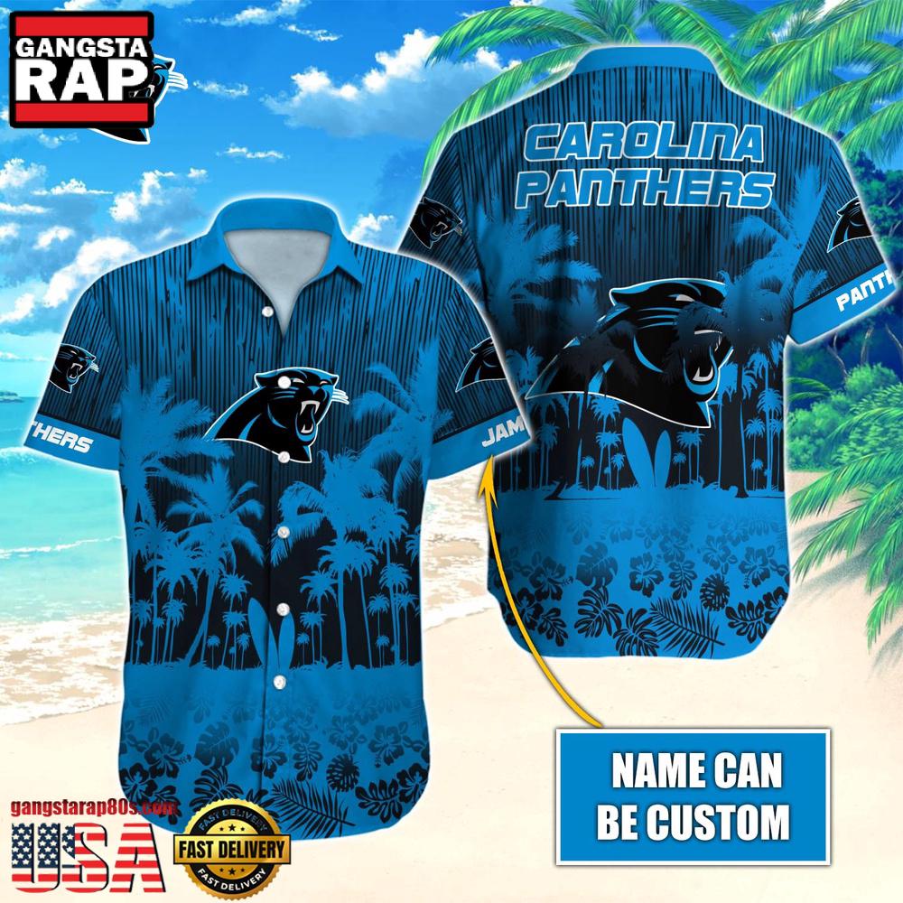 NFL Carolina Panthers Vintage Style Custom Aloha Shirts For Men Women