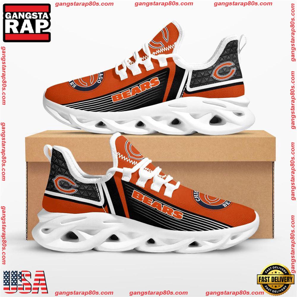 NFL Chicago Bears #1 Fan Max Soul Shoes Running Sneakers Running Sneakers Limited Edition