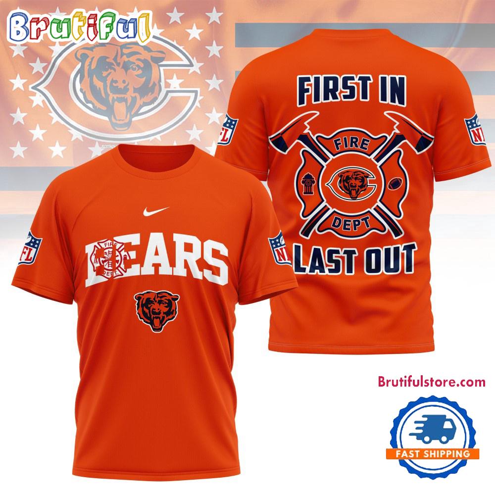 NFL Chicago Bears 2025 Fire Dept Unisex 3D Shirt