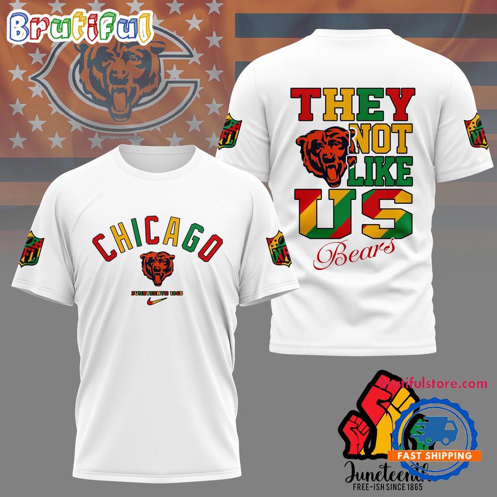 NFL Chicago Bears 2025 Juneteenth Freedom Day 3D Shirt