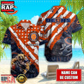 NFL Chicago Bears American Flag custom Hawaiian Shirts For Men Women
