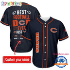 NFL Chicago Bears Best Dad Ever Baseball Jersey