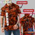 NFL Chicago Bears Custom Name Camo Sleeveless Hoodie Design
