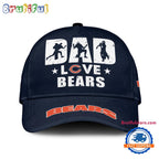 NFL Chicago Bears Dad Love Best Father’s Day Baseball Cap