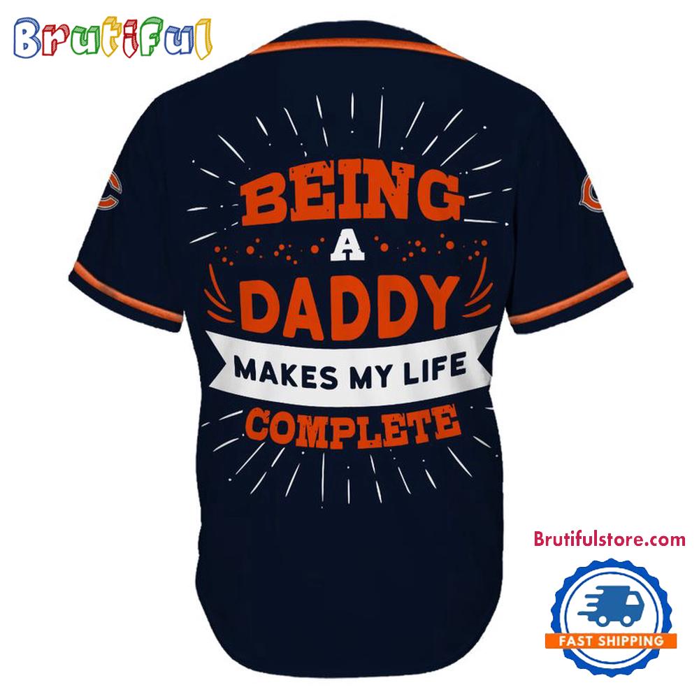 NFL Chicago Bears Football Being A Daddy Father’s Day Baseball Jersey