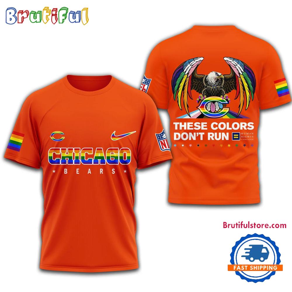 NFL Chicago Bears Football Human Rights Campaign LGBT 2025 3D Shirt