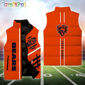 NFL Chicago Bears Football New Season Personalized Sleeveless Down Puffer Jacket