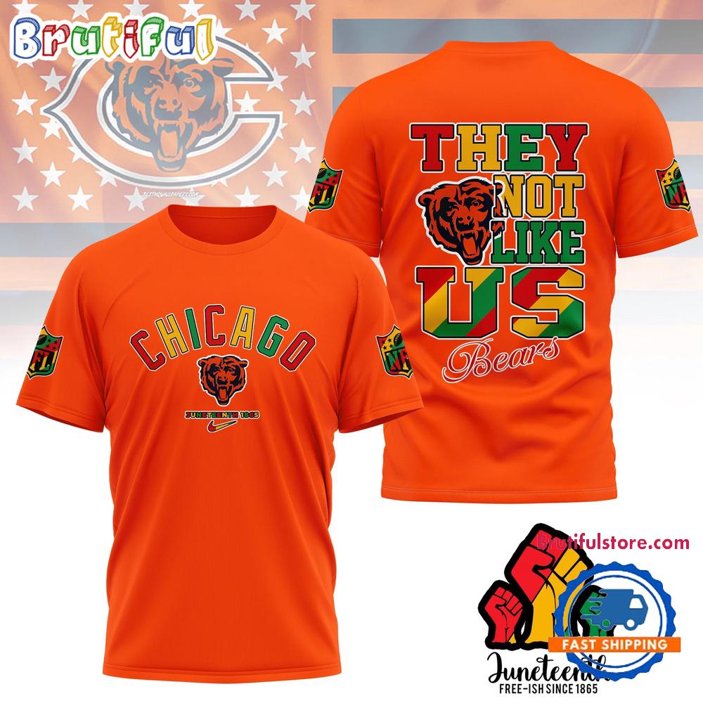 NFL Chicago Bears Football Team 2025 Juneteenth Freedom Day Unisex 3D Shirt
