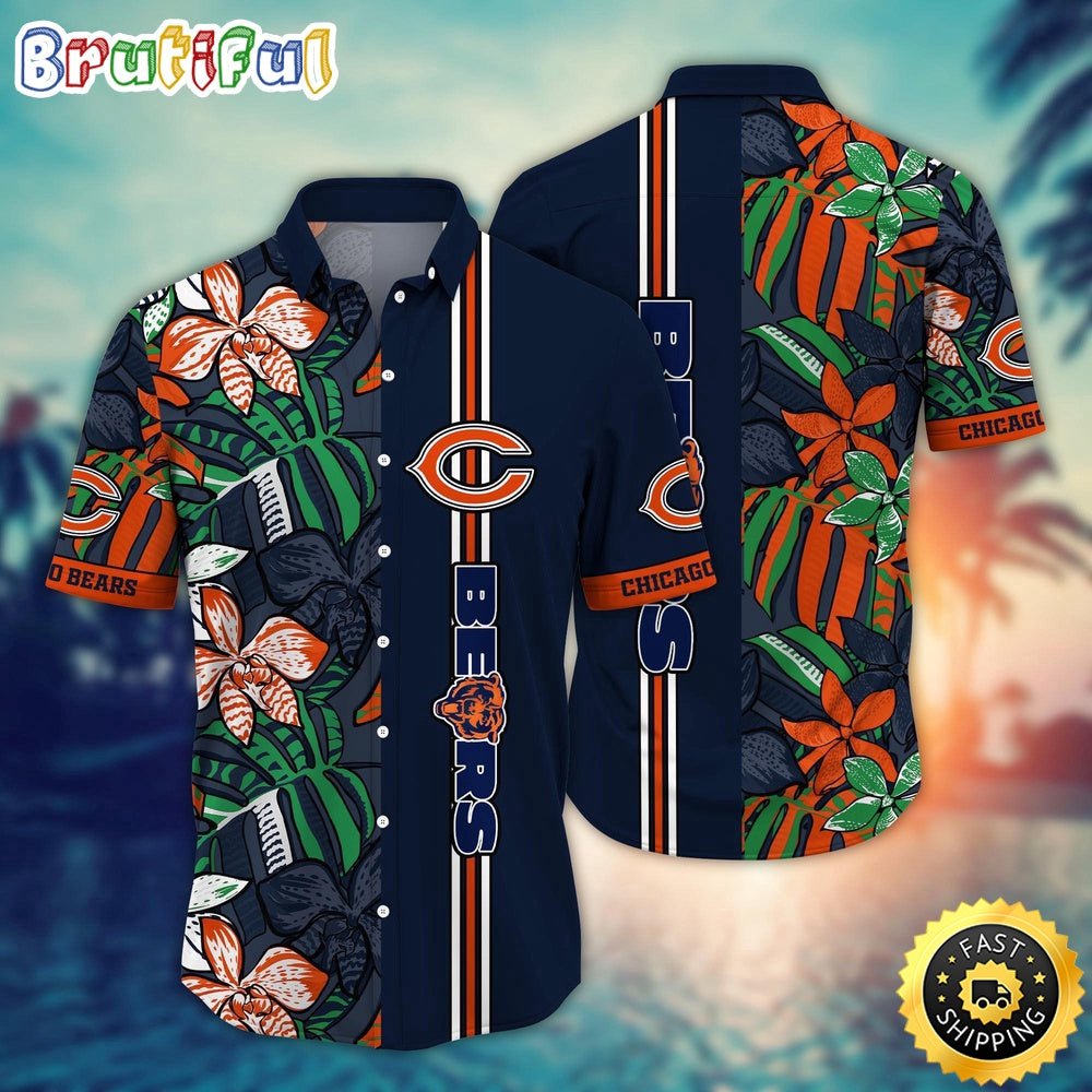 NFL Chicago Bears Hawaii Shirt Flower Chic Aloha Fashion