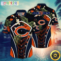 NFL Chicago Bears Hawaii Shirt Flower Vibrant Beachy Shirts
